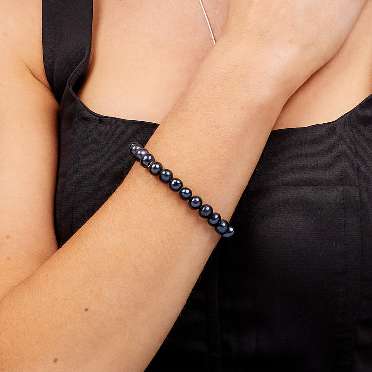 Stunning 7-8mm Freshwater Pearl Bracelet for Women Ladies and Girls