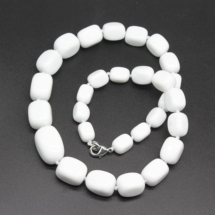White Gemstone Necklace for women