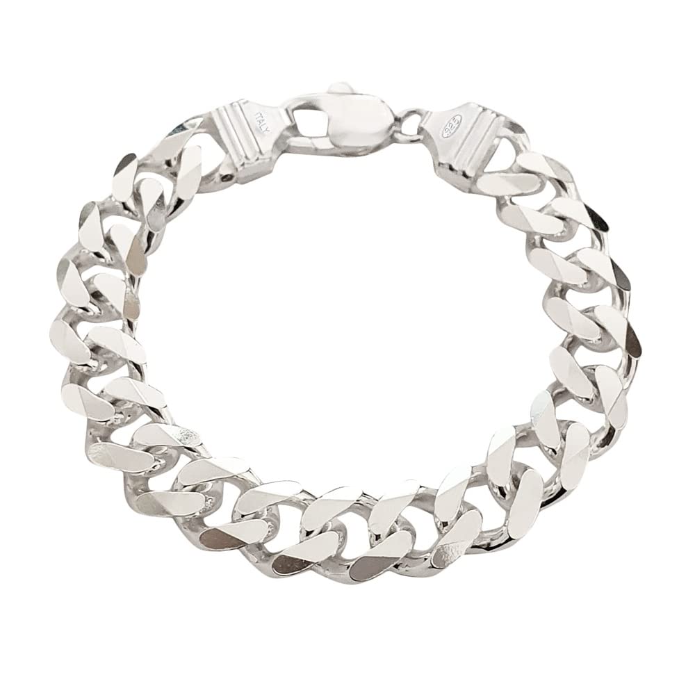 chunky silver bracelet for men