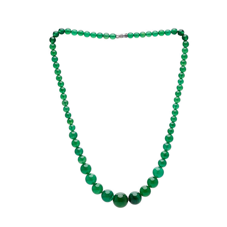 Green Jade Gemstone Necklace for women