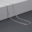 Fine Silver Chain Necklace for Men and Women | 1.6mm Dainty Silver Chain Choker, Stack Layering Necklace