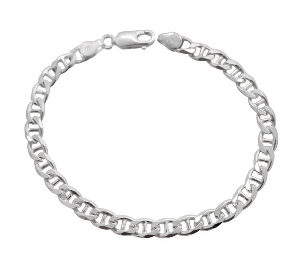 thick silver bracelet