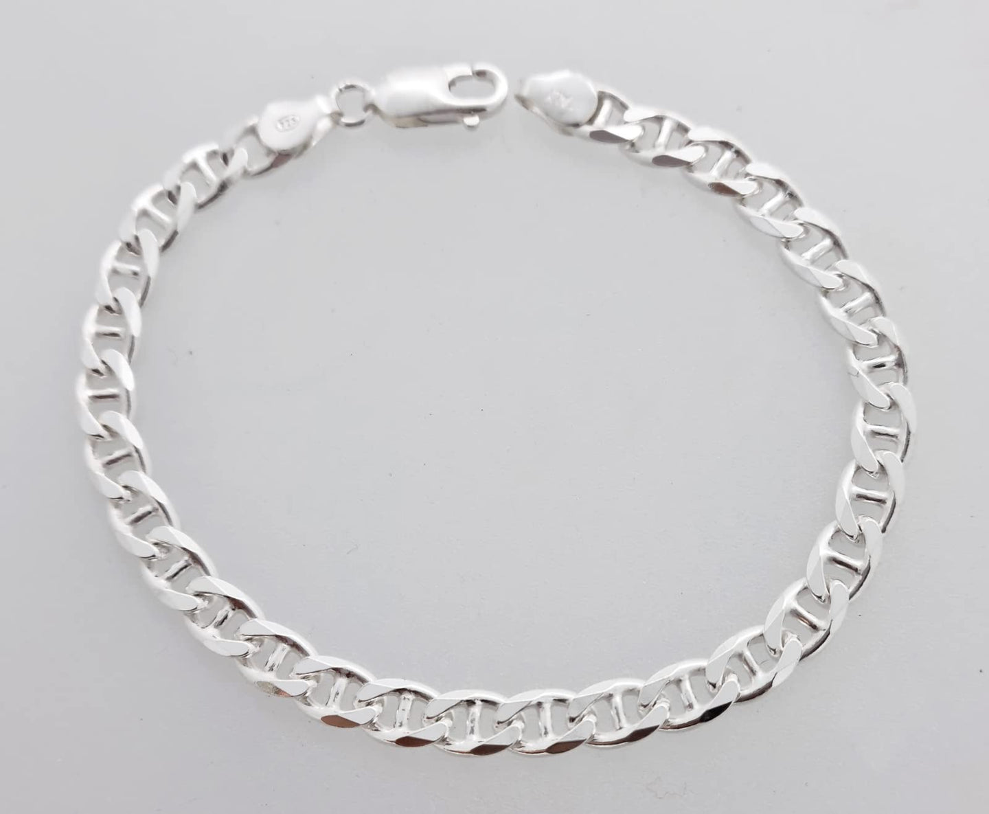 Mens 6.5mm Italian Mariner Chain Bracelet | 925 Sterling Silver Jewellry