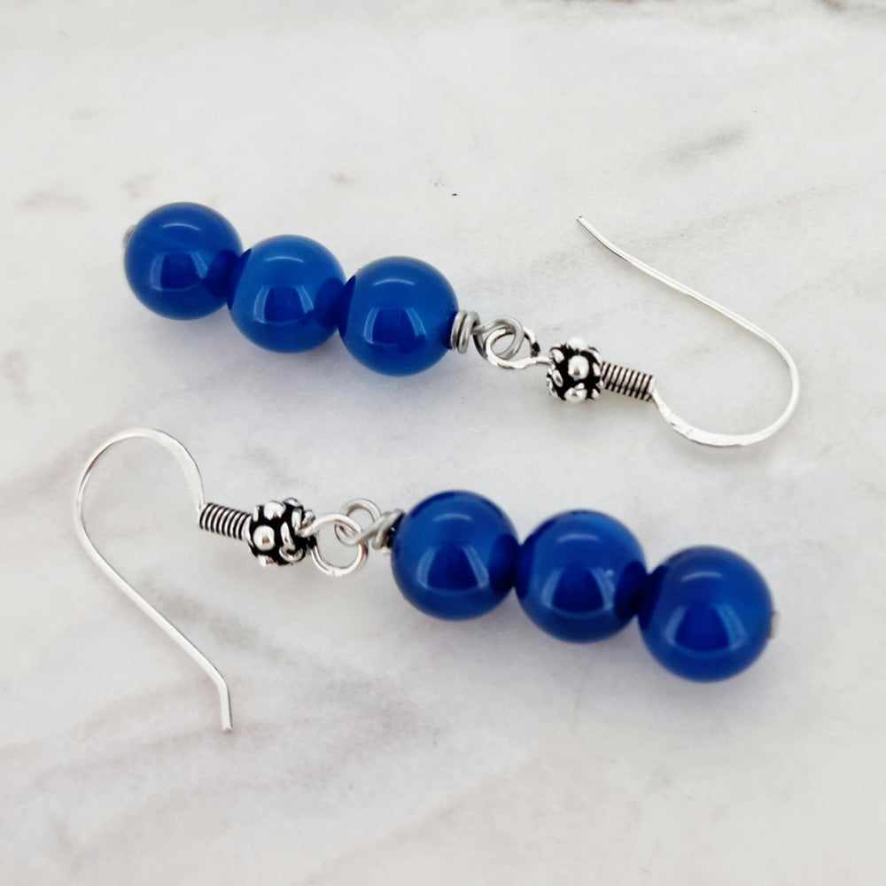 dangle drop earrings gemstone