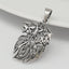 Mens and Womens Silver Pendant - 925 Sterling Silver Celtic Lion King Head Neo Pagan Pendant Necklace