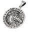 Men and Womens 925 Sterling Silver Pendant Greek Gorgon Horse Pendant