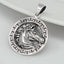 Stunning Men and Womens 925 Sterling Silver Pendant Greek Gorgon Horse Pendant