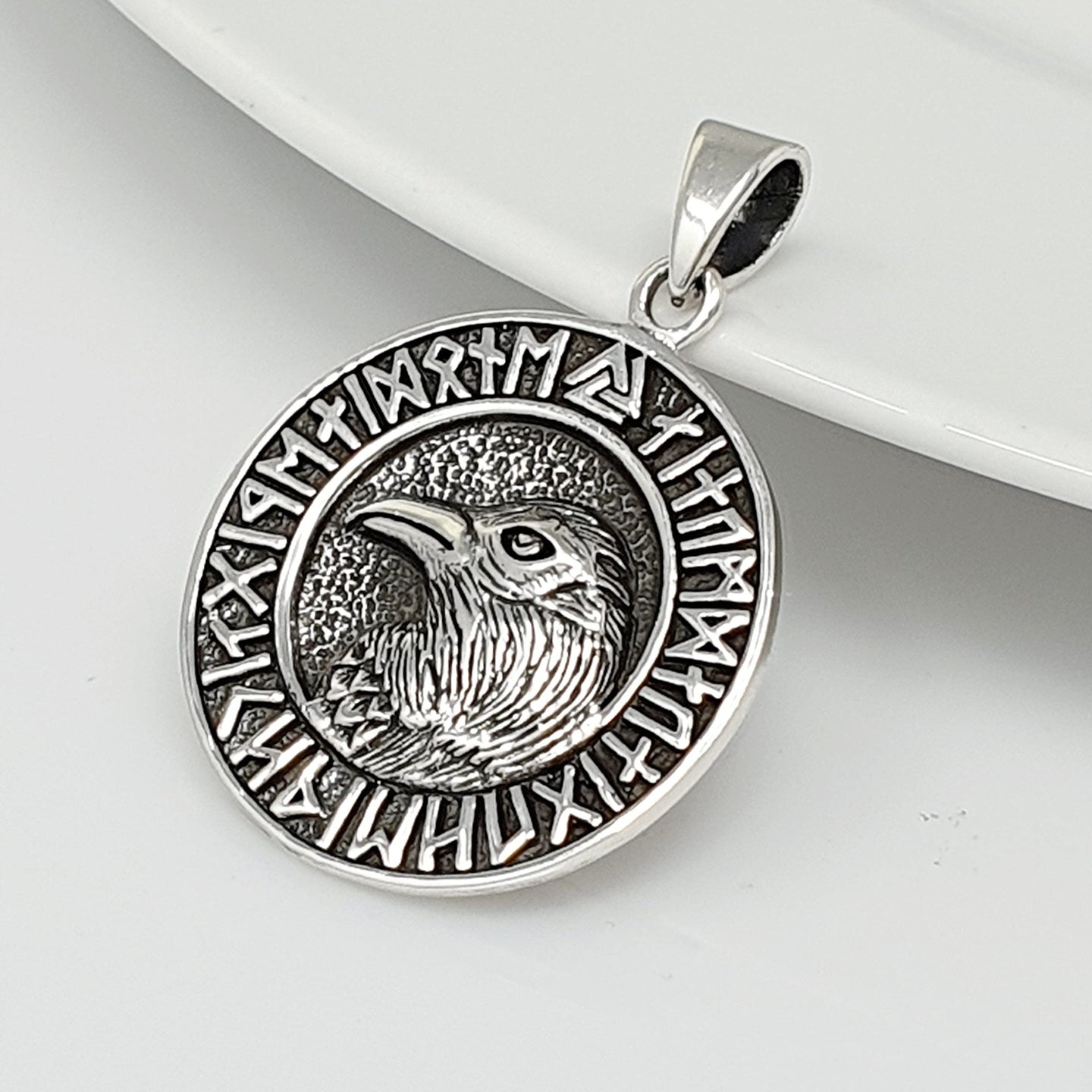 Stunning Bird Mens Pendant - Mens Womens Sterling Silver Pendant