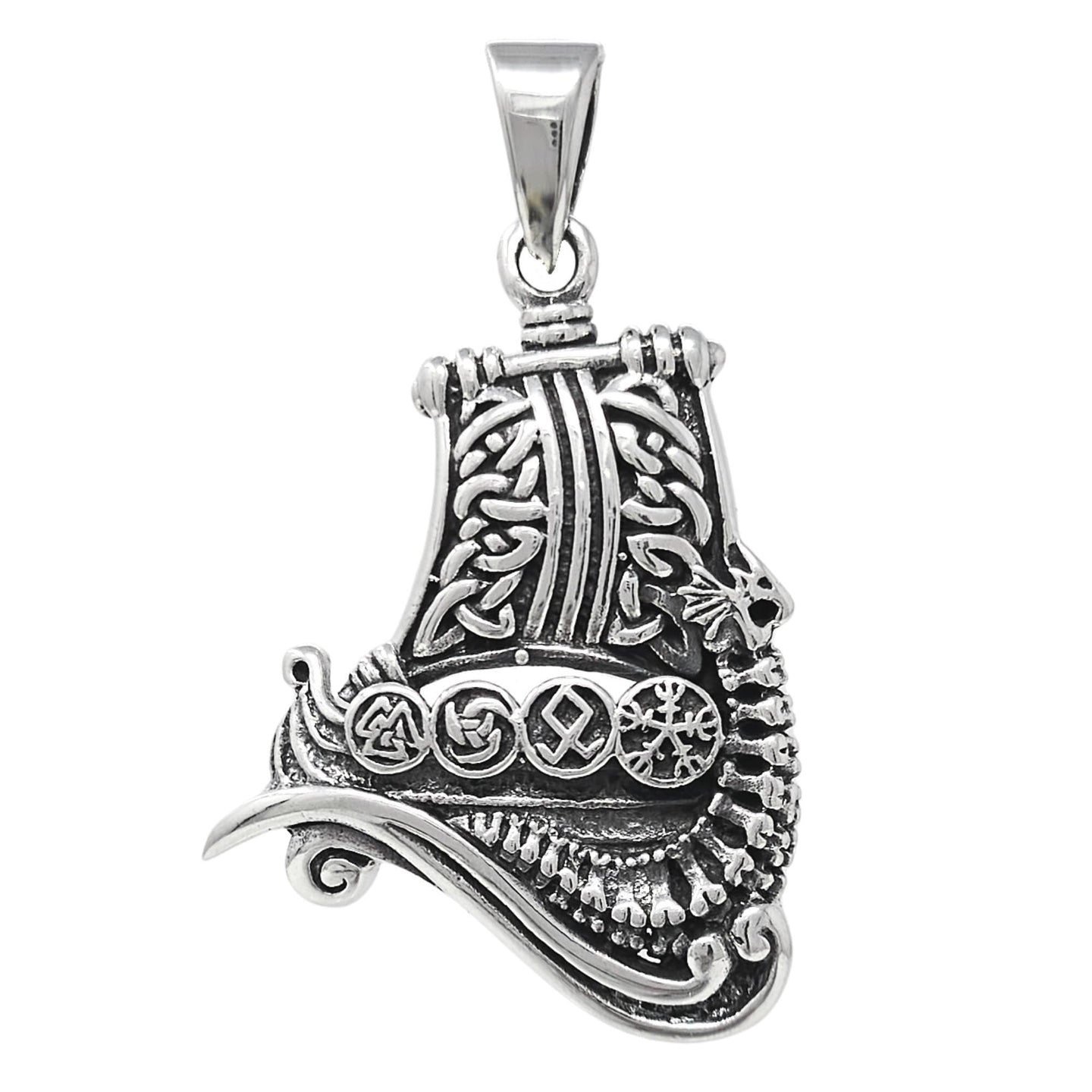 silver pendant for men viking pendant