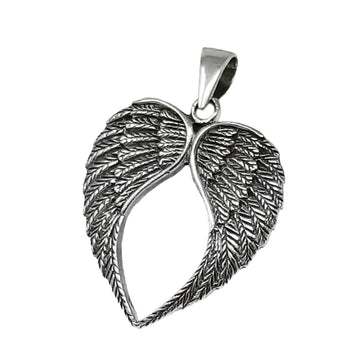 925 Sterling Silver Angel Wings Pendant