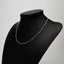 18In silver necklace for women
