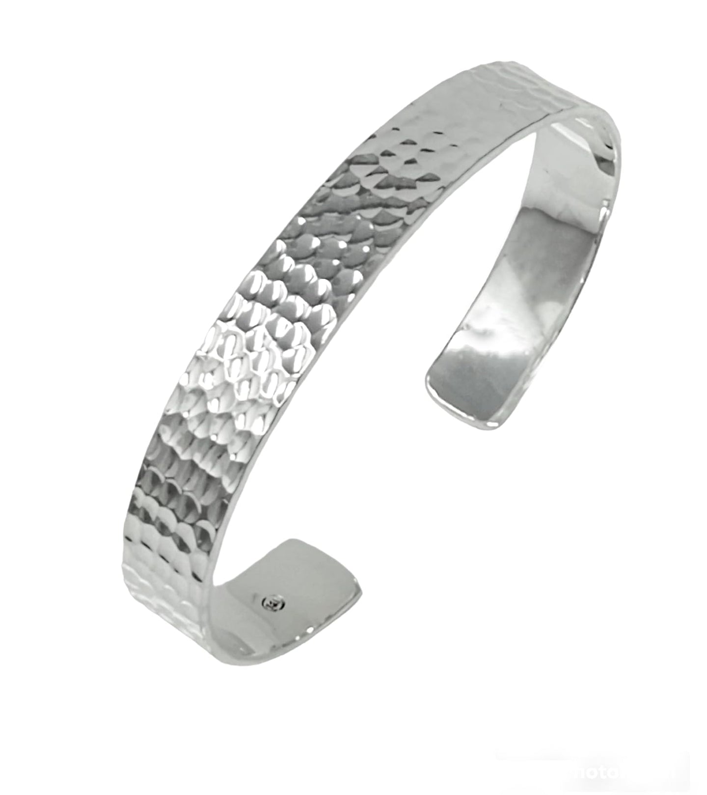 mens silver bangle solid heavy
