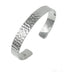 mens silver bangle solid heavy