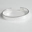 HANDMADE silver hammered bangle
