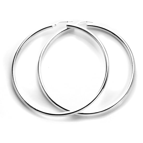 large silver hoop earrings for women girls
