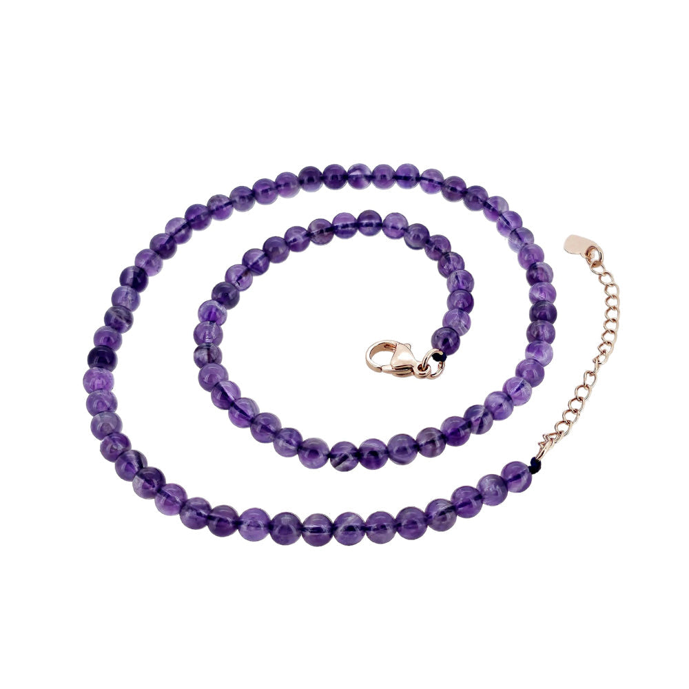 Purple Amethyst Choker Necklace