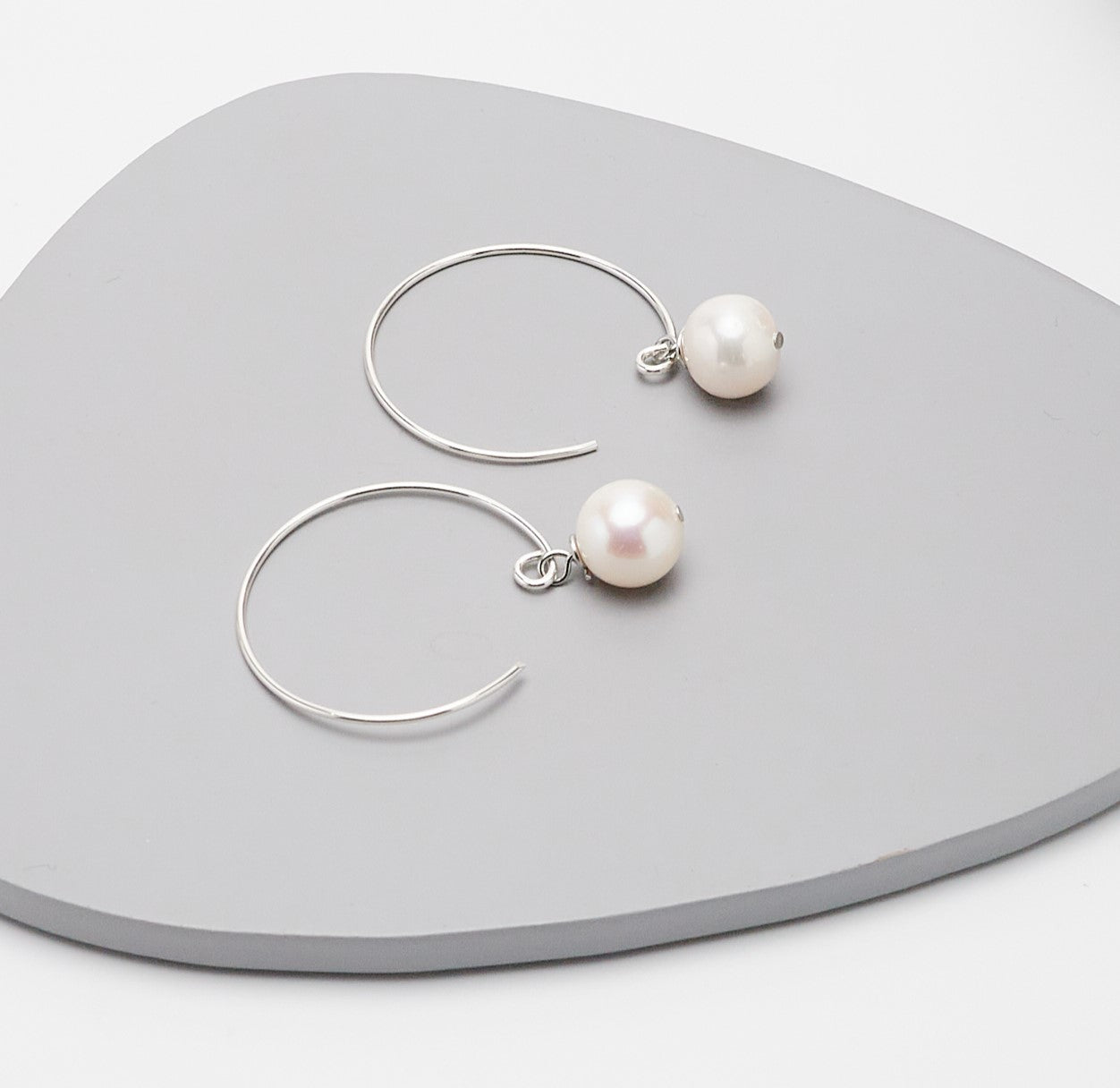 pearl earrings 925 silver