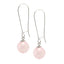 Handmade 12mm Ball Beaded Earrings for Women Girls | Natural Gemstone Sterling Silver Dangle Drop Earrings