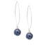 Womens 12mm Gemstone Ball Dangle Drop Earrings With 925 Sterling Silver