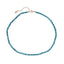 Womens Blue Gemstone Choker 4mm