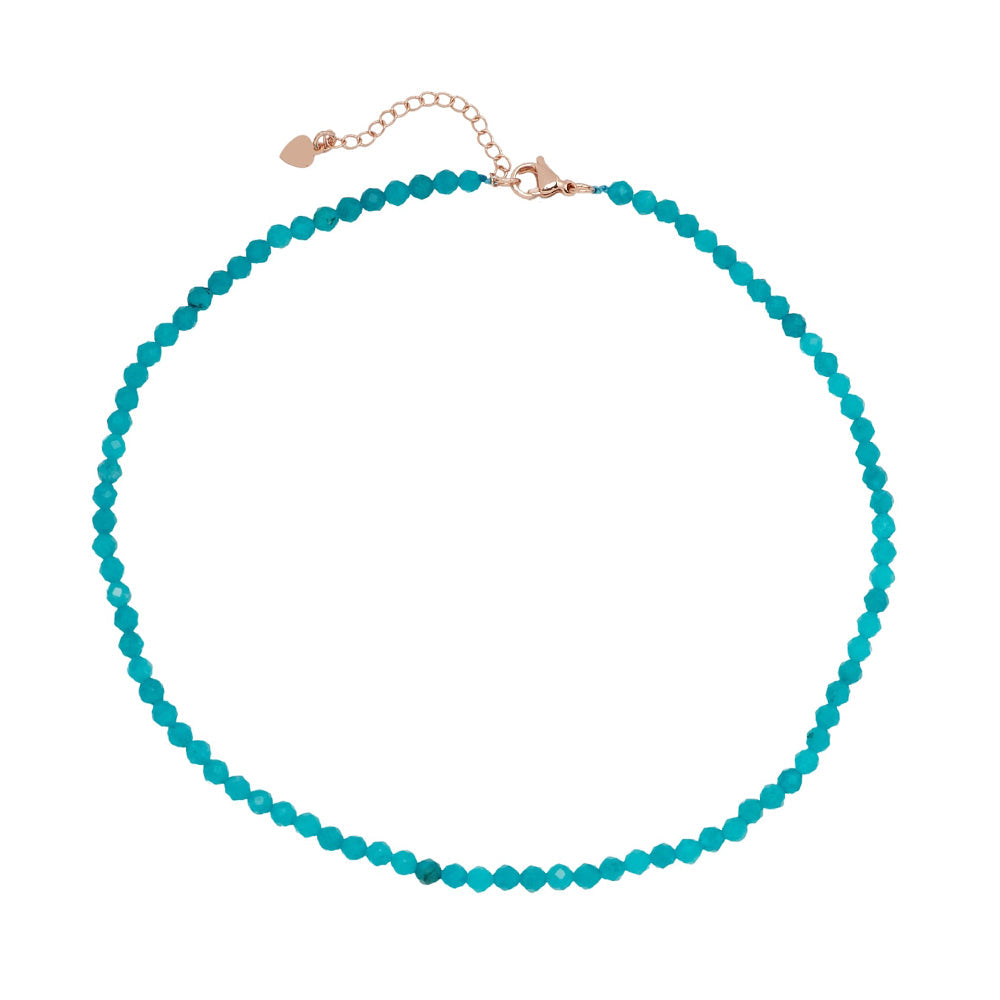 Womens Apatite Gemstone Choker 4mm