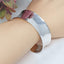 Womens Handmade 25mm Silver Cuff Bangle Bracelet | Statement Silver Cuff for Women Girls
