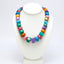 multicolour gemstone beaded neklace