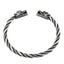 dragon bangle for men silver torque bangle