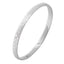 solid hammered silver bangle for women girls