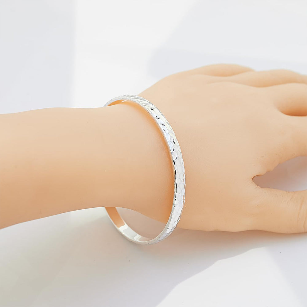 hammered bangle for women