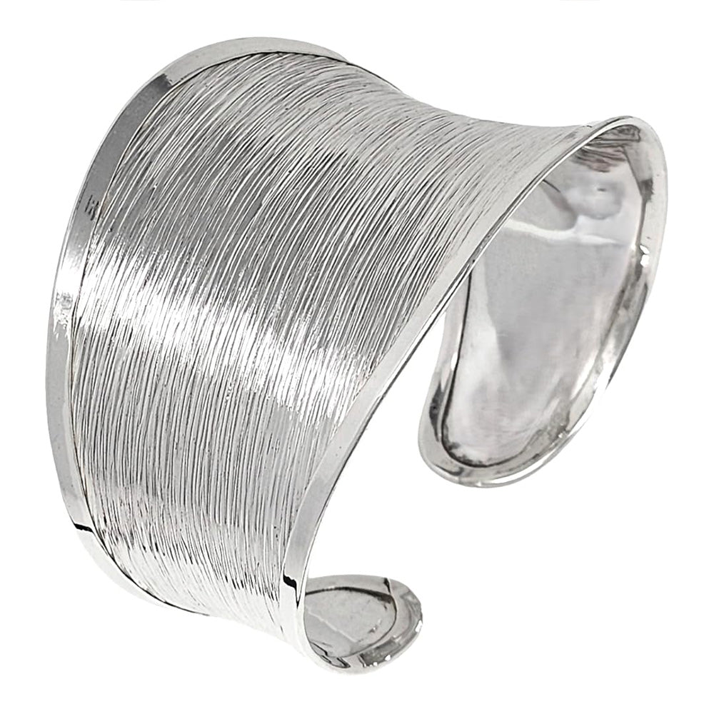 Chunky wide cuff bangle for women