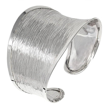 Chunky wide cuff bangle for women