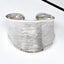 Chunky silver cuff for women