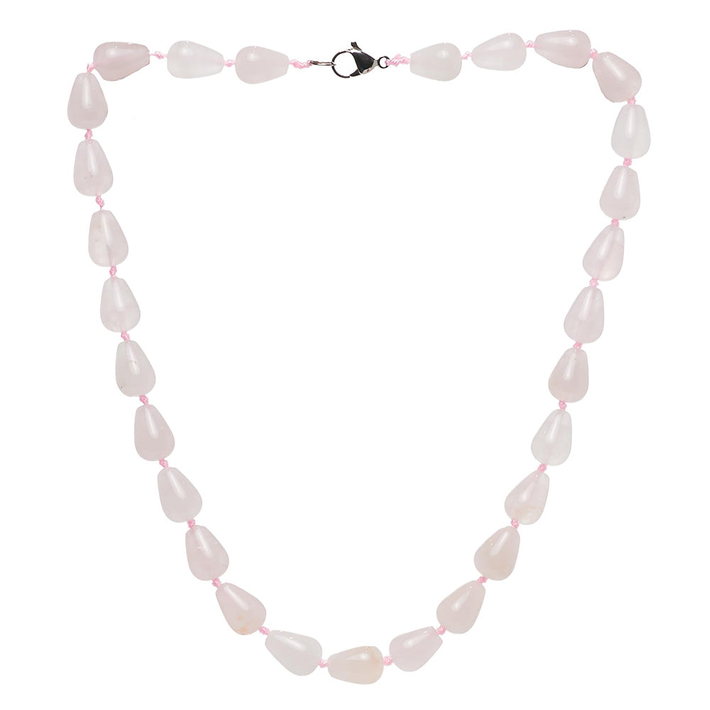 rose quartz necklace for women