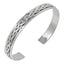 celtic silver cuff bangle for men women