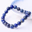 Blue lapis beaded bracelet for men women