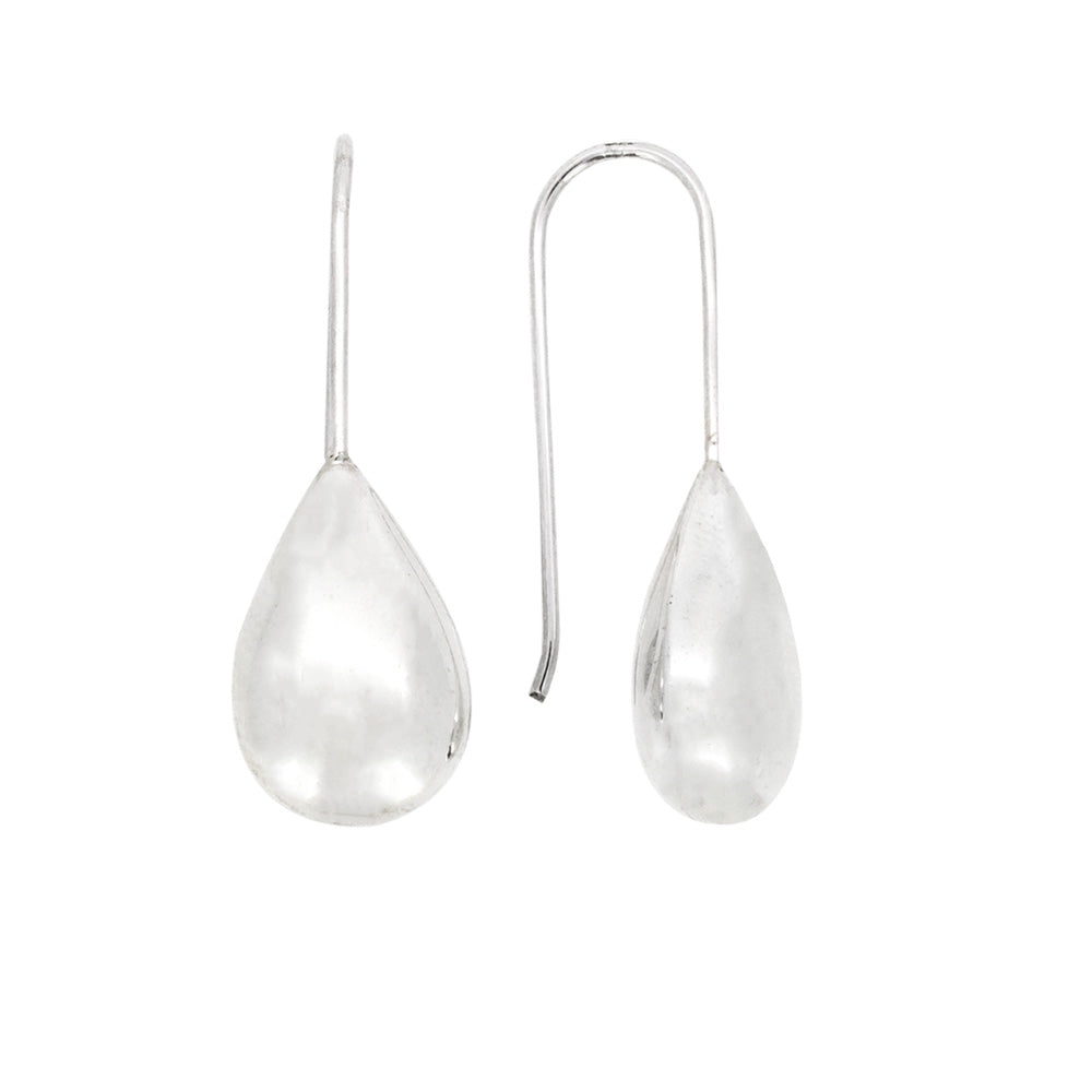 tear drop earrings silver womens