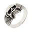 skull silver ring for men