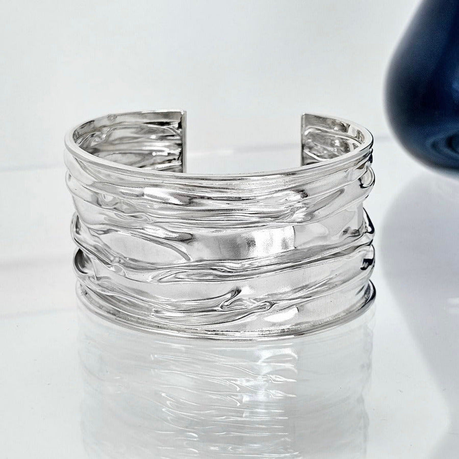 statement silver cuff for women girls