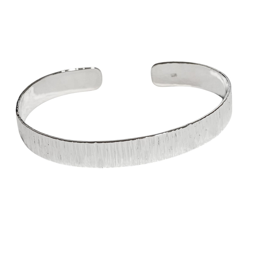Sterling Silver Cuff Bracelet 9mm Classic Statement Bangle