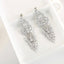 Statement Chandelier Earrings for Women - Diamond CZ Rhodium Plated Silver