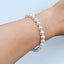 Handmade 7mm Lobster Clasp White Freshwater A Grade Pearl Bracelet for Women