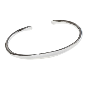 Sleek 925 Silver torque Bangle – Elegant Gift for Her