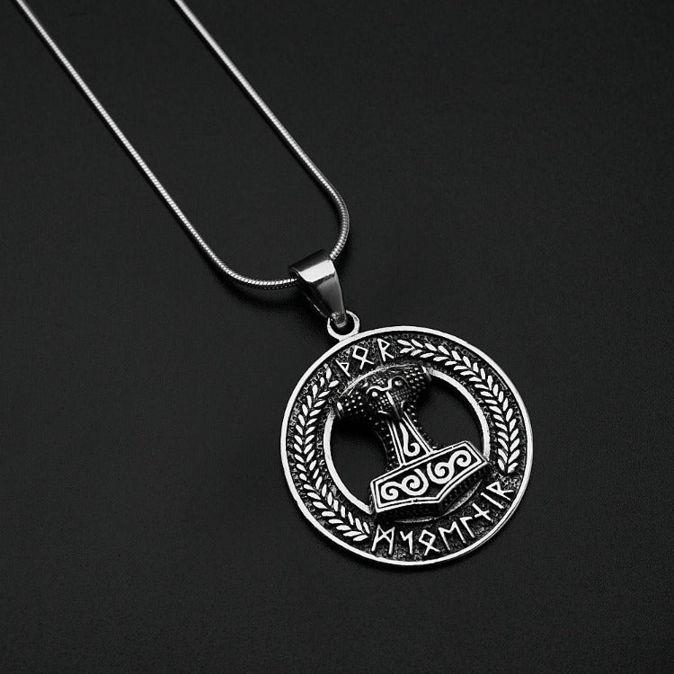 Silver Pendant Thors Hammer For Men