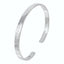 hammered silver bangle for women