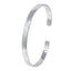 hammered silver bangle for women girls