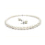 Pearl Jewellery Set for Women Necklace Earring 8-9mm AA Grade White Freshwater Pearl