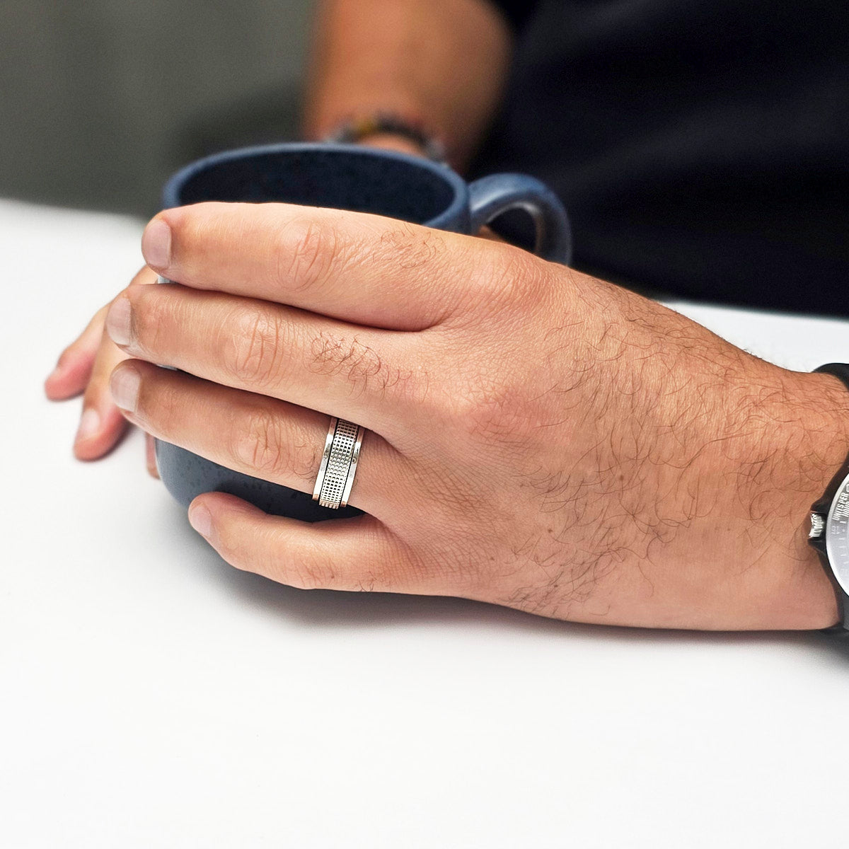 Sterling Silver Ring Lattice Design