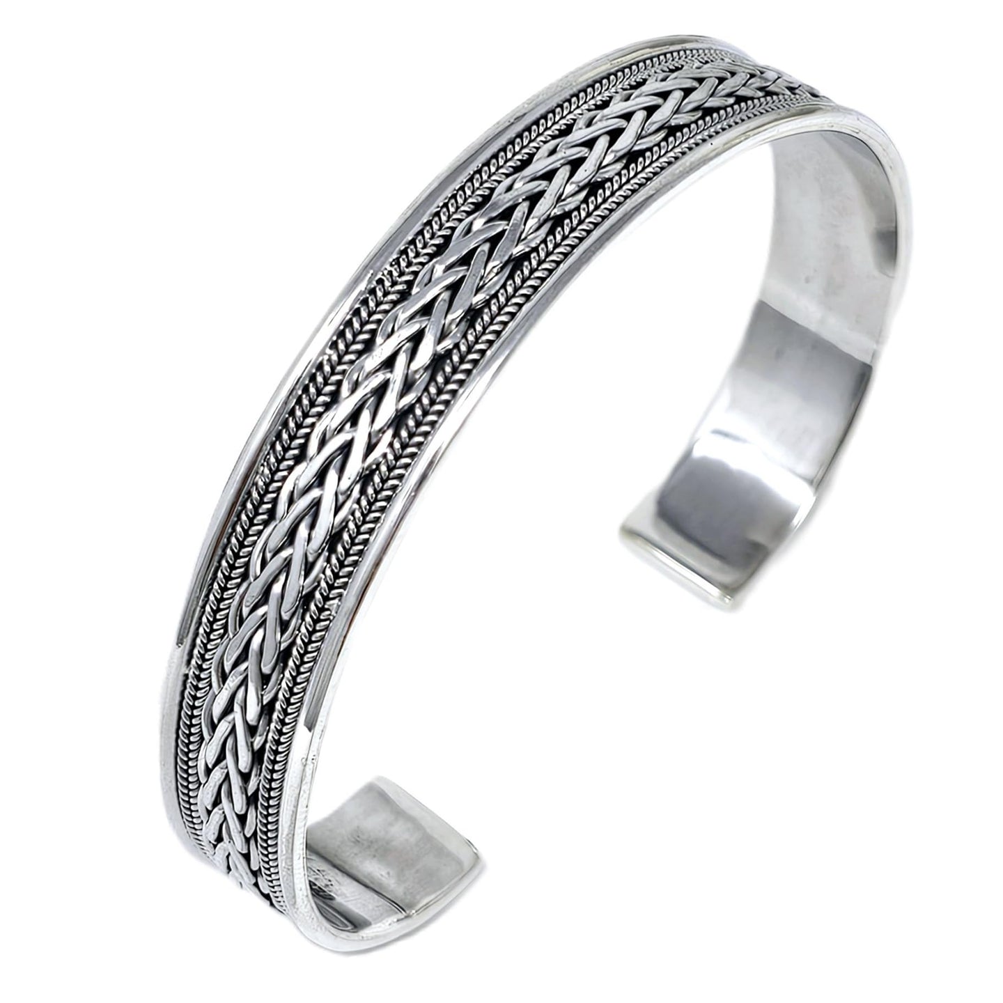mens silver bangle