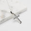 Minimalist Sterling Silver Cross Pendant on chain necklace